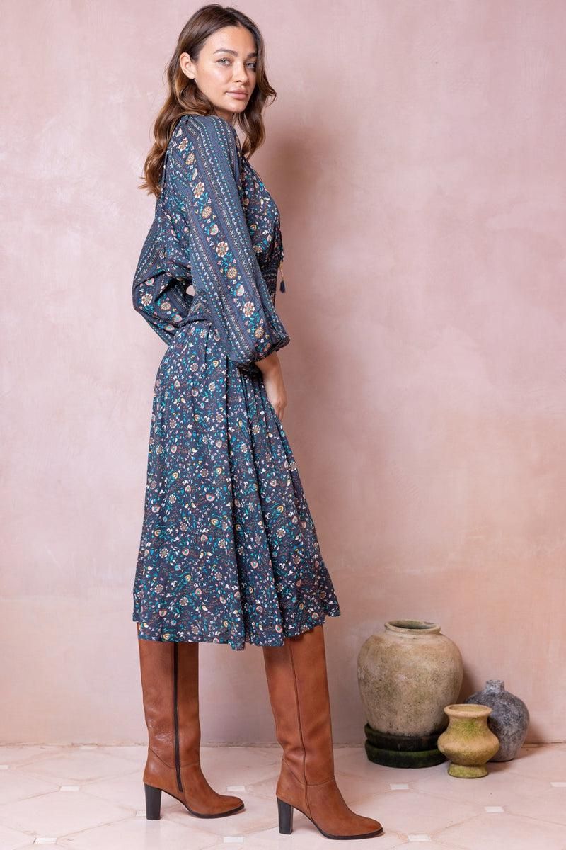 Esmerelda Priya Midi Dress - Dusk Floral sold by Tigerlily product image thumbnail 4