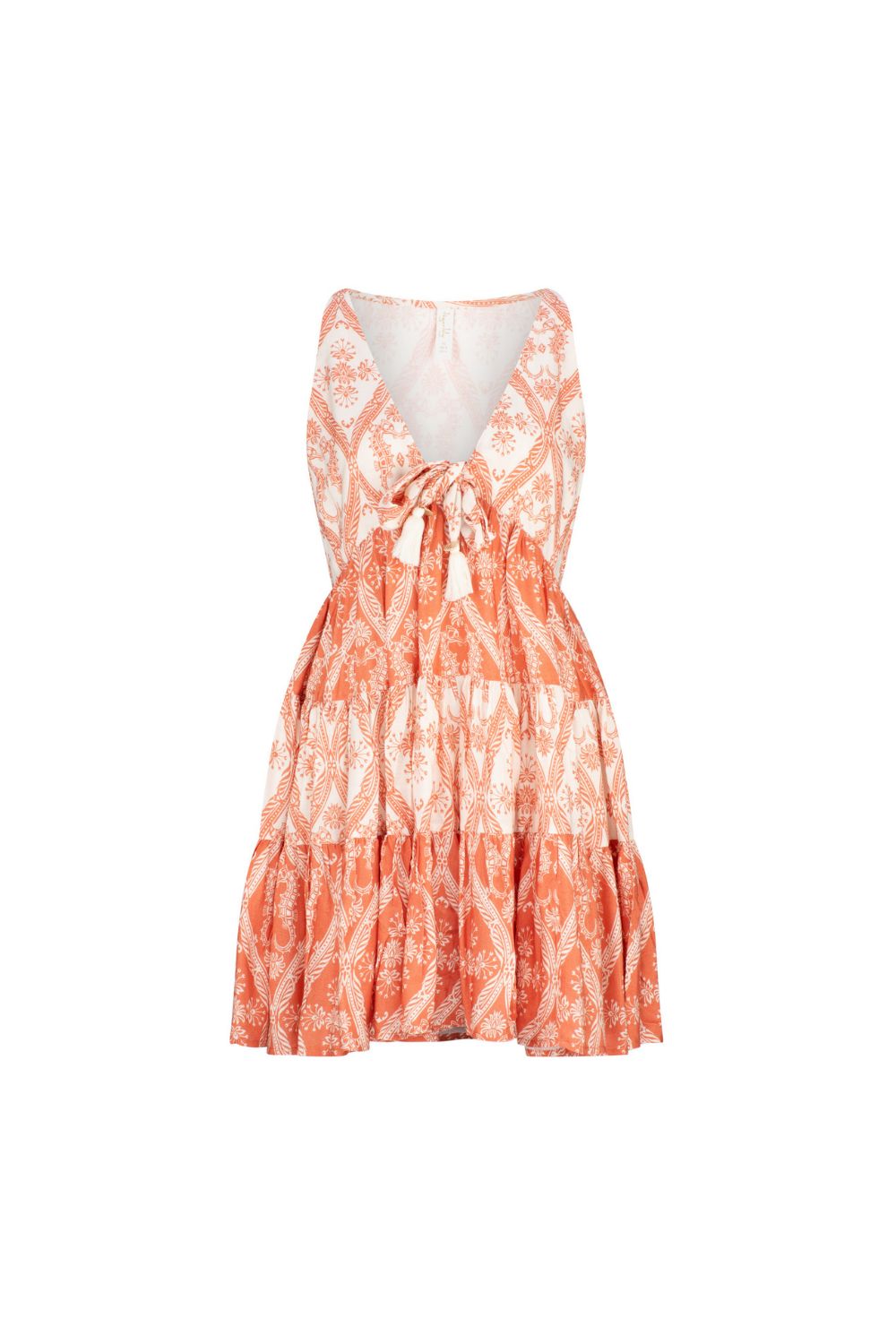Ephie Fabia Sleeveless Mini Dress - Emberglow sold by Tigerlily