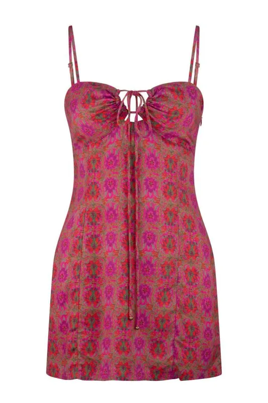 ワンピース andmary Alro mini dress pink beige andmary Alro mini dress pink beige