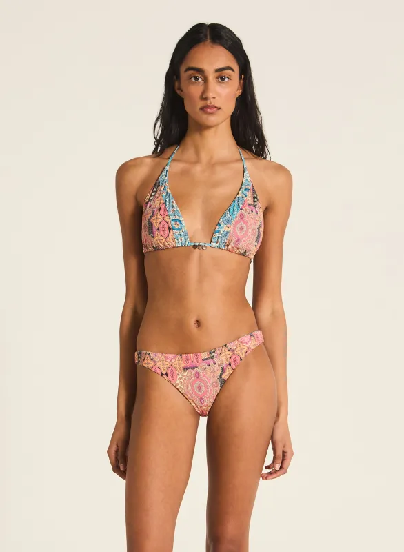 Nalani Long Line Tri Bikini Top sold by Tigerlily