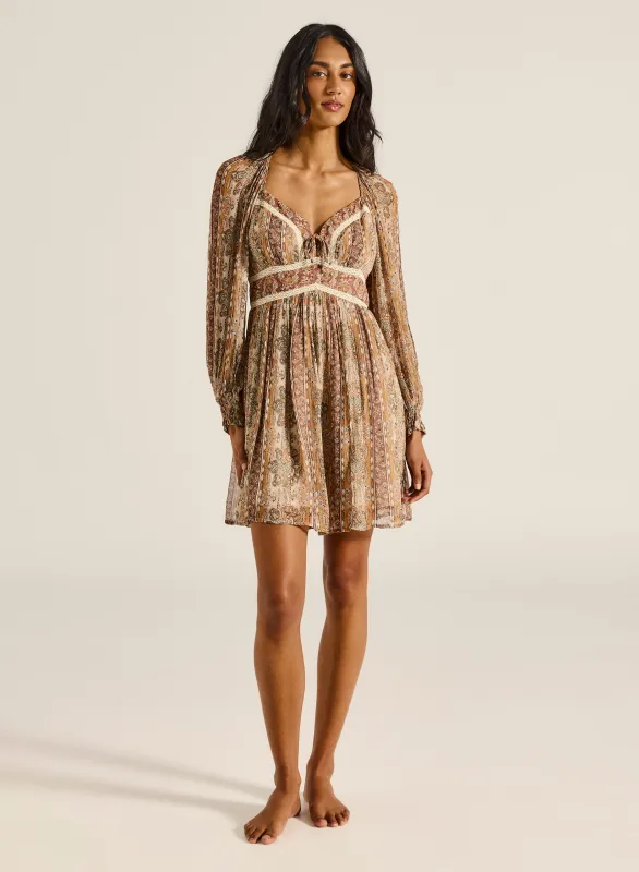 Rashida Marla Long Sleeve Mini Dress made by Tigerlily