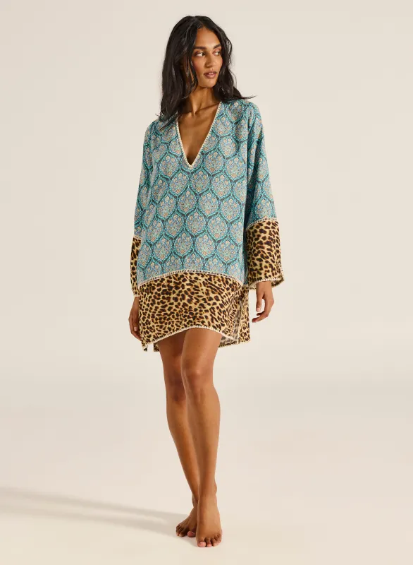 Jungle Natasha Mini Kaftan made by Tigerlily