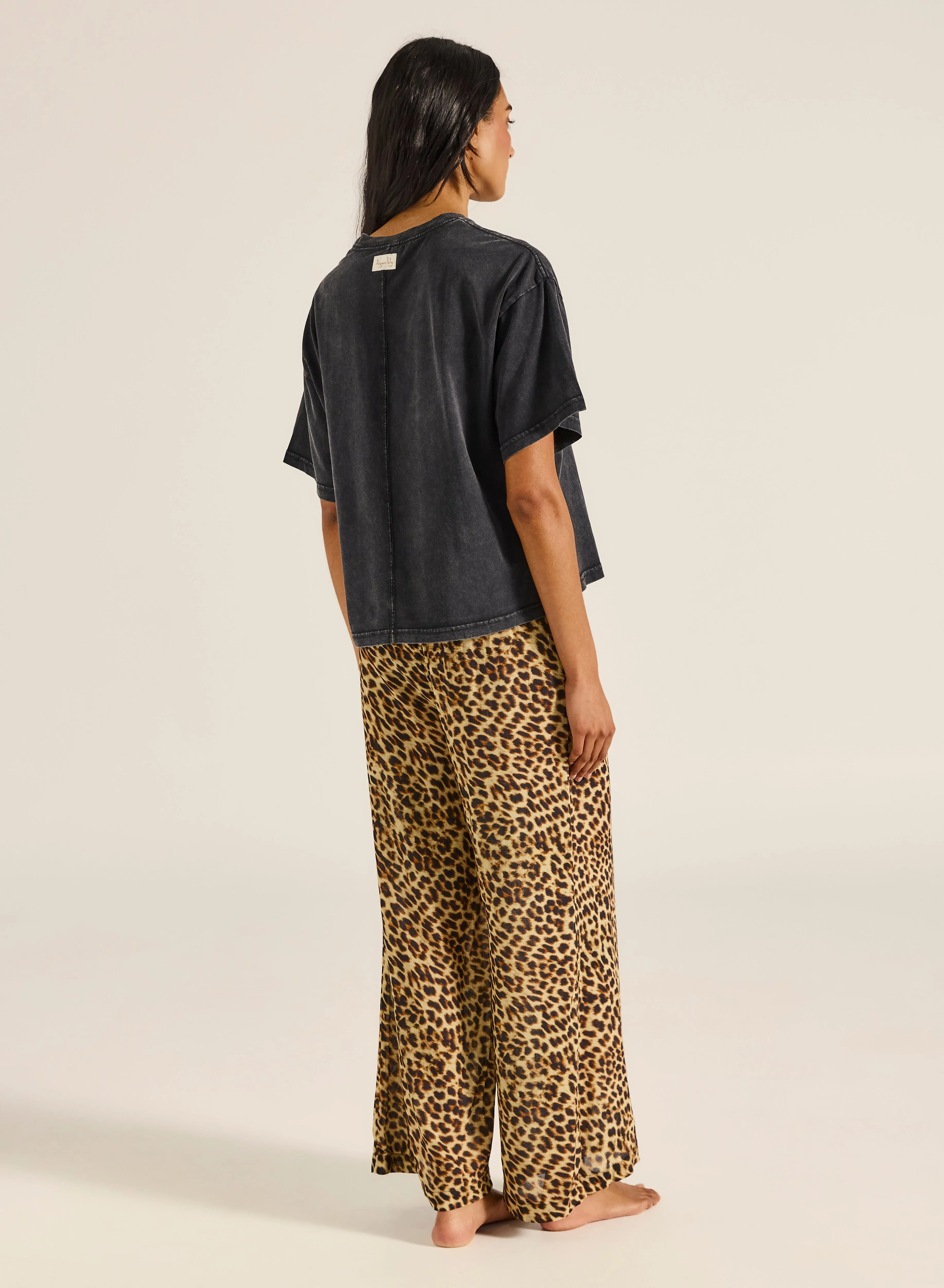 Jungle Leopard Boxy Crop Tee sold by Tigerlily product image thumbnail 2