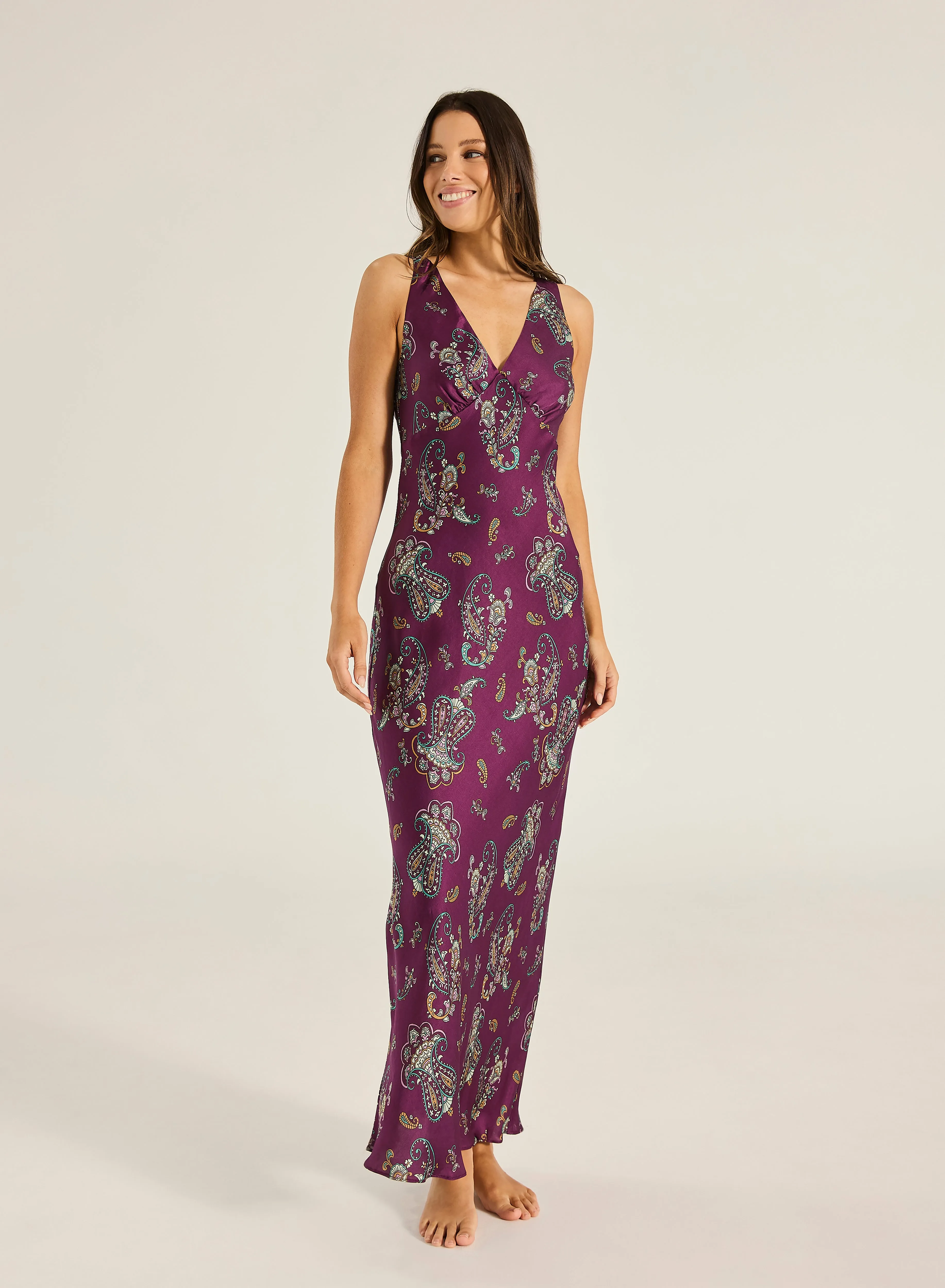 Paraiso Magnolia Maxi Slip Dress sold by Tigerlily