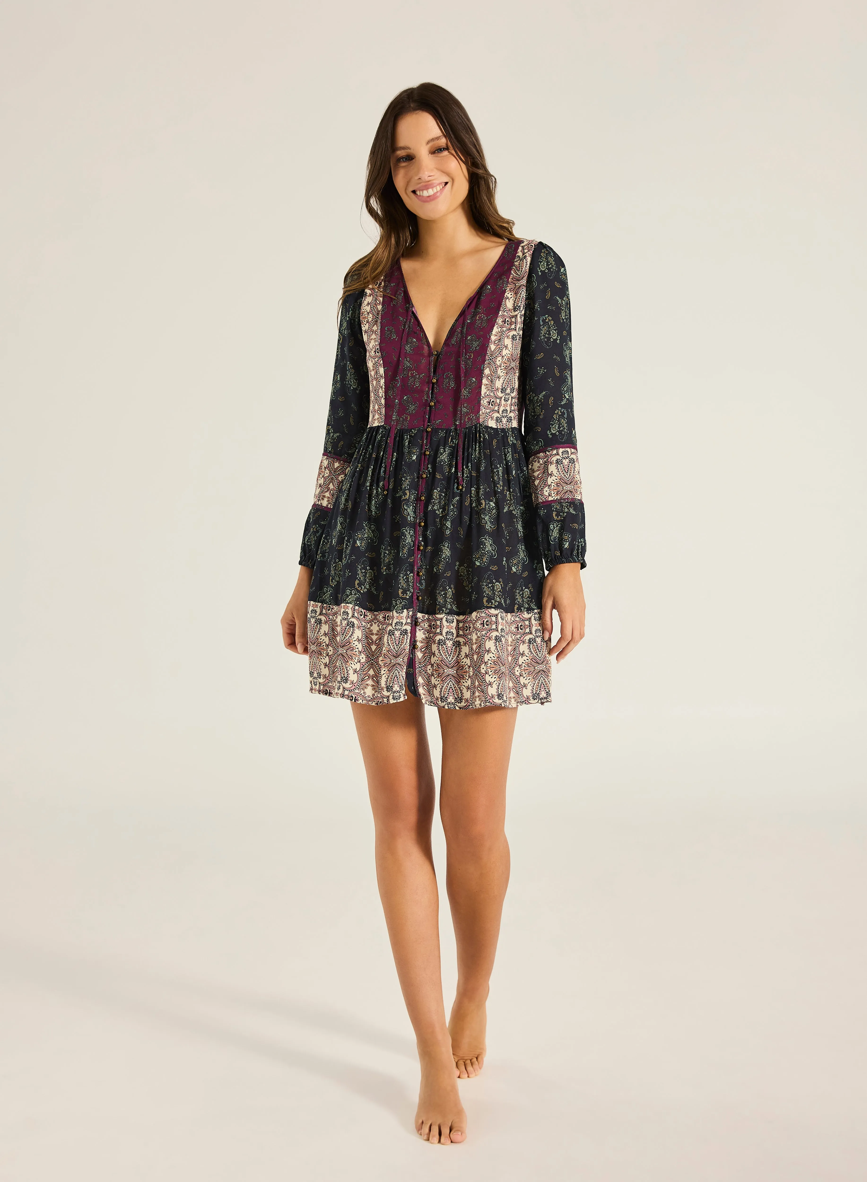 Paraiso Haveli Mini Dress sold by Tigerlily