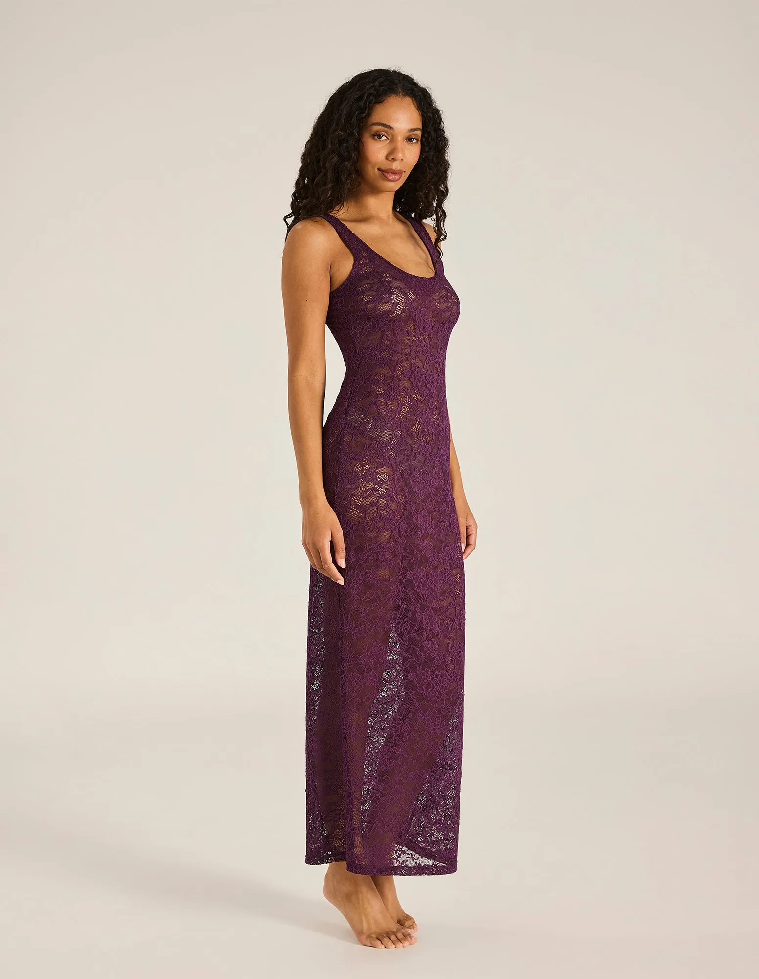 Aubergine Celestia Midi Dress sold by Tigerlily product image thumbnail 3