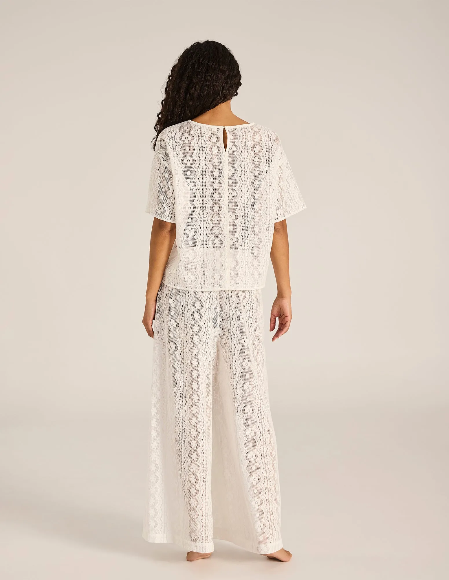 Cream Leonora Lace Tee sold by Tigerlily product image thumbnail 2
