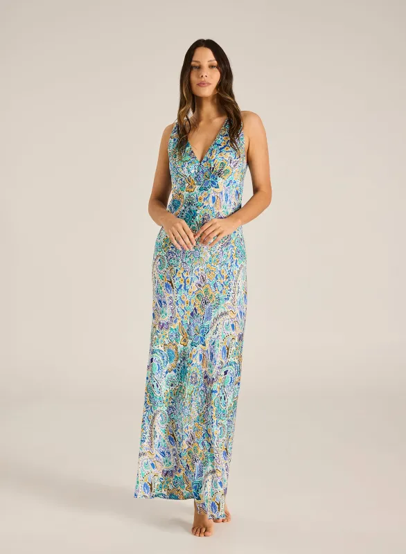 Anara Magnolia Maxi Slip Dress made by Tigerlily