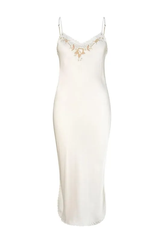 Santa Teresa Estella Midi Dress - Cream made by Tigerlily
