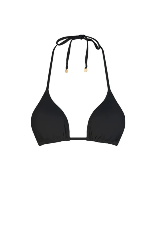 Tigerlily Tara Tri Bikini Top - Black sold by Tigerlily