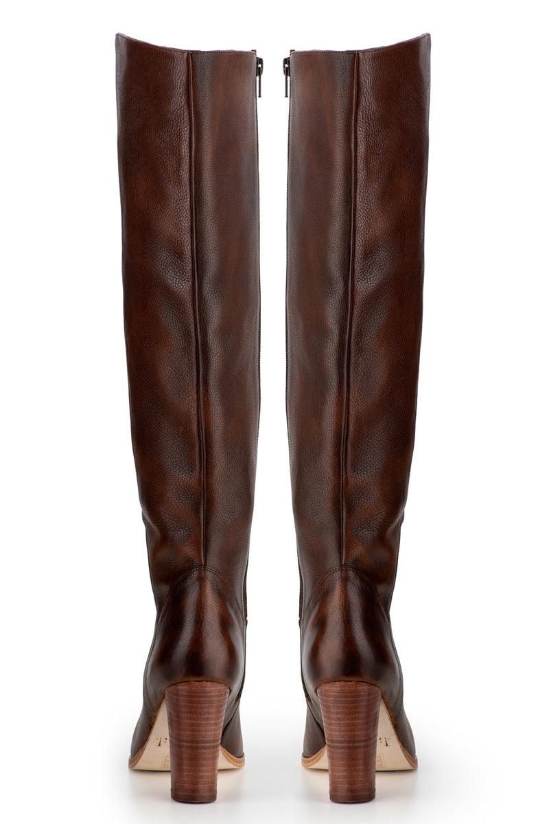Cosmic Heeled Boot - Tan Leather sold by Tigerlily product image thumbnail 6