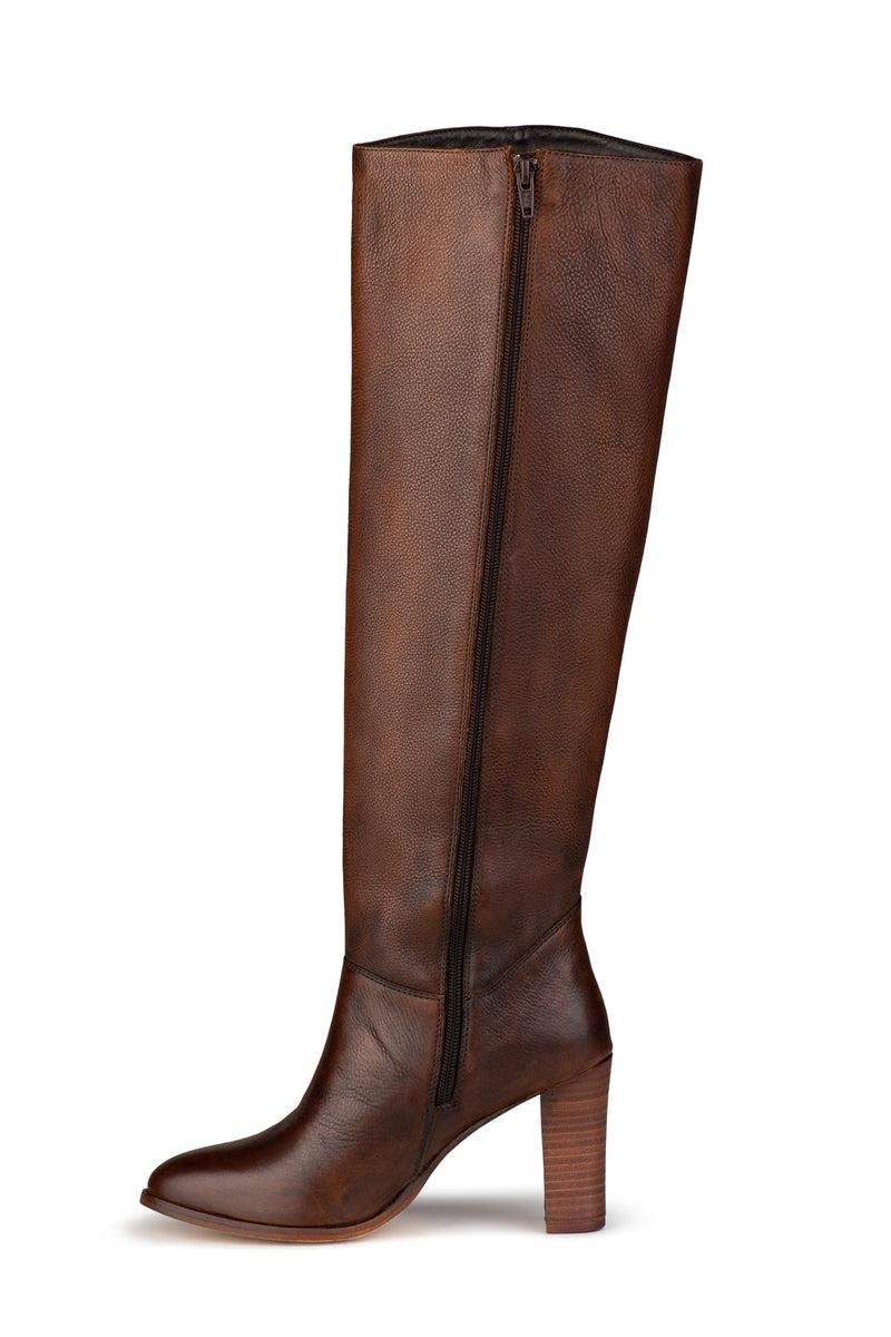 Cosmic Heeled Boot - Tan Leather sold by Tigerlily product image thumbnail 4