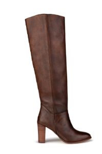 Cosmic Heeled Boot - Tan Leather sold by Tigerlily