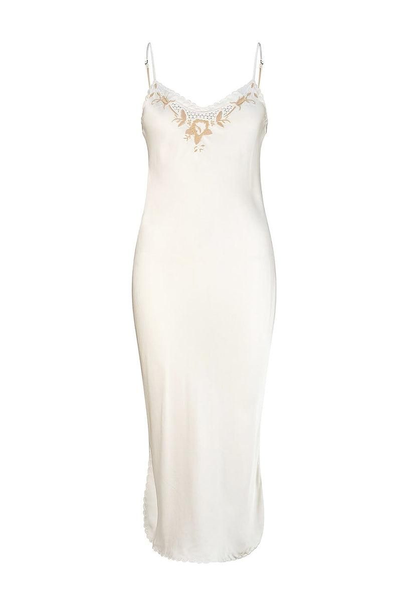 Santa Teresa Estella Midi Dress - Cream sold by Tigerlily