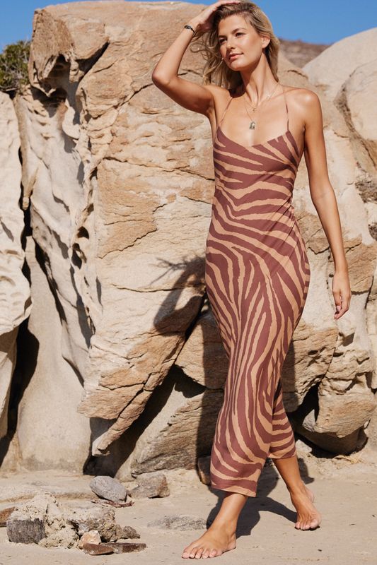Zoya Romy Slip Maxi Dress - Latte sold by Tigerlily product image thumbnail 3