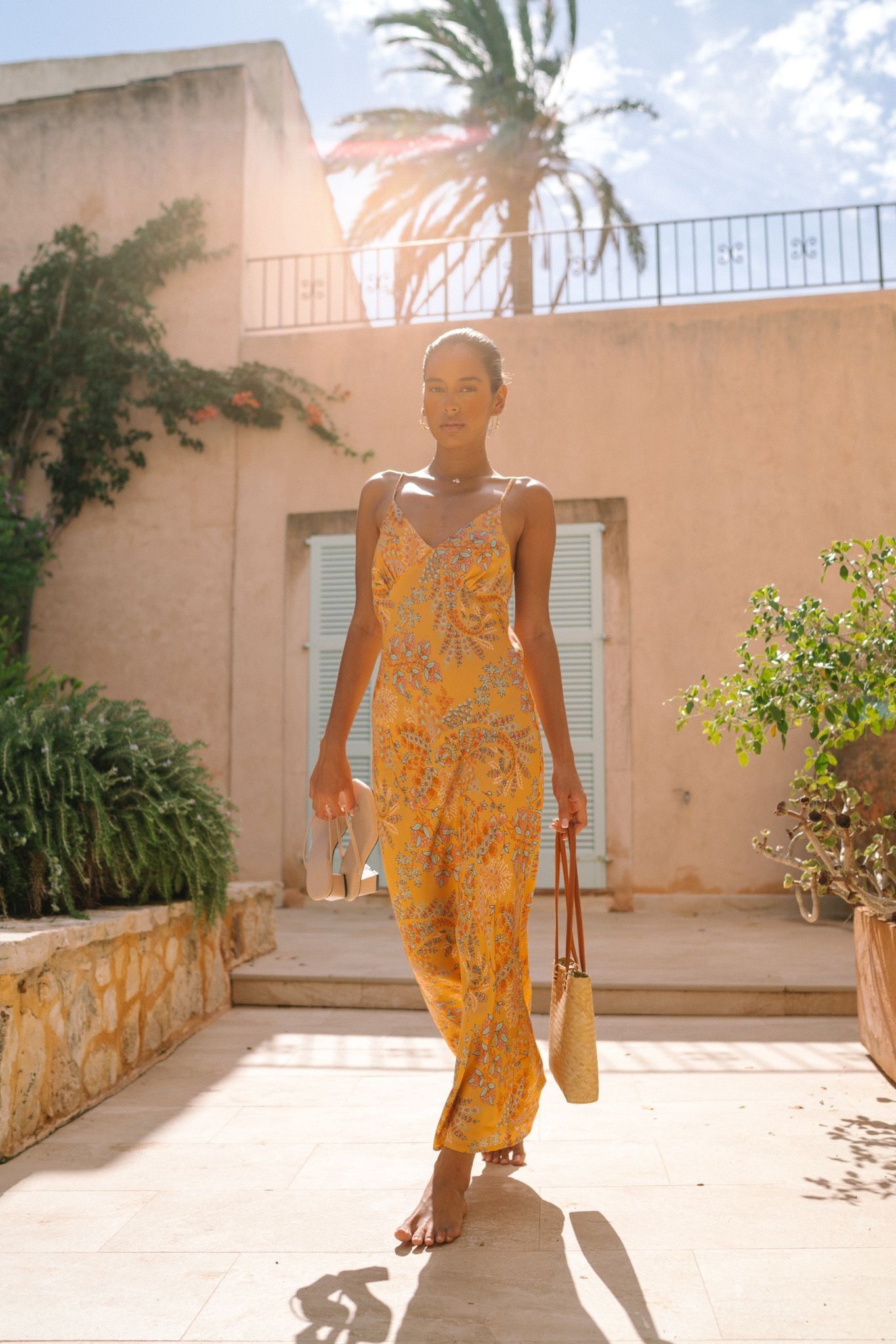 Manipura Dixie Midi Slip Dress - Summer Paradise sold by Tigerlily product image thumbnail 2