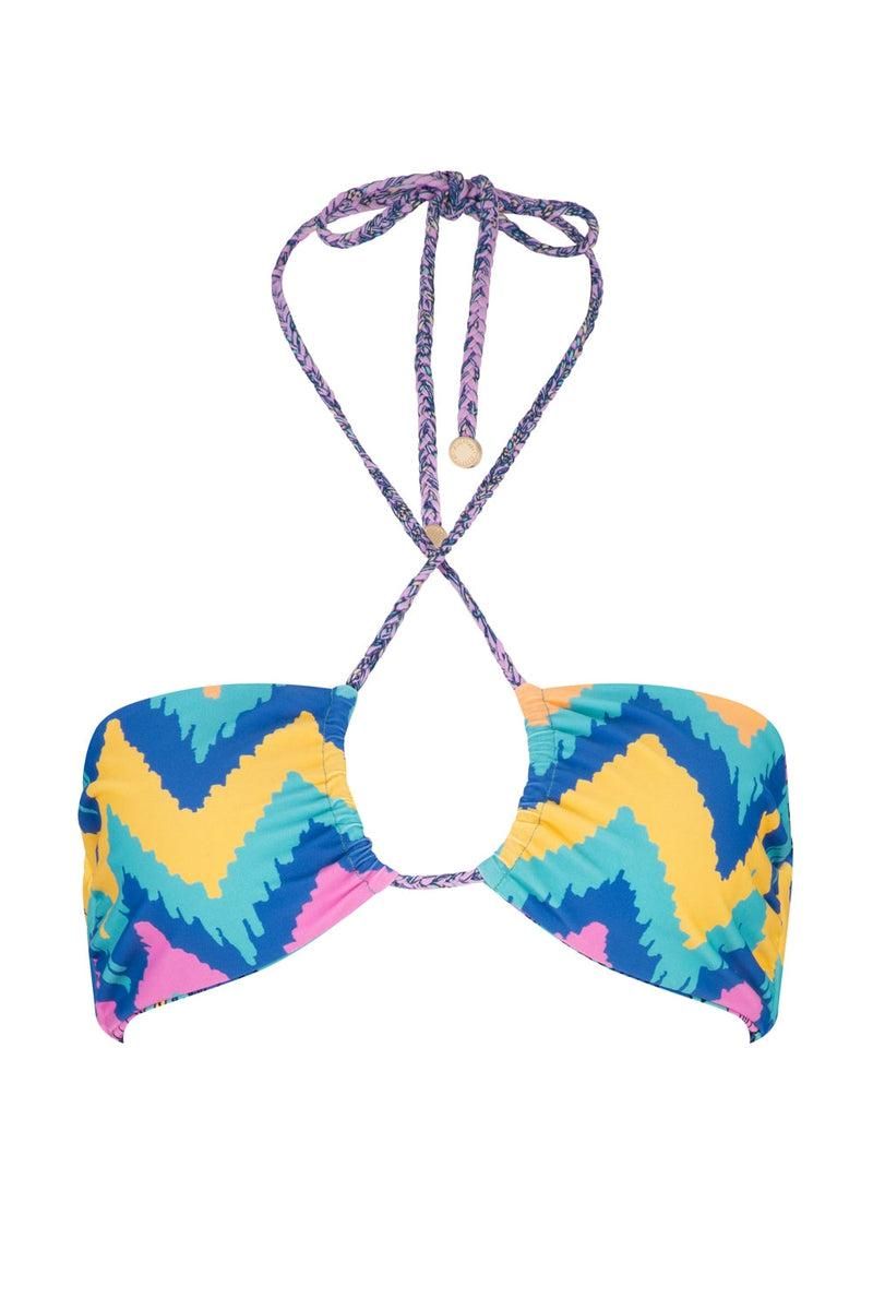 Kaleho Zala Reversible Bikini Top - Ocean Hues sold by Tigerlily product image thumbnail 2