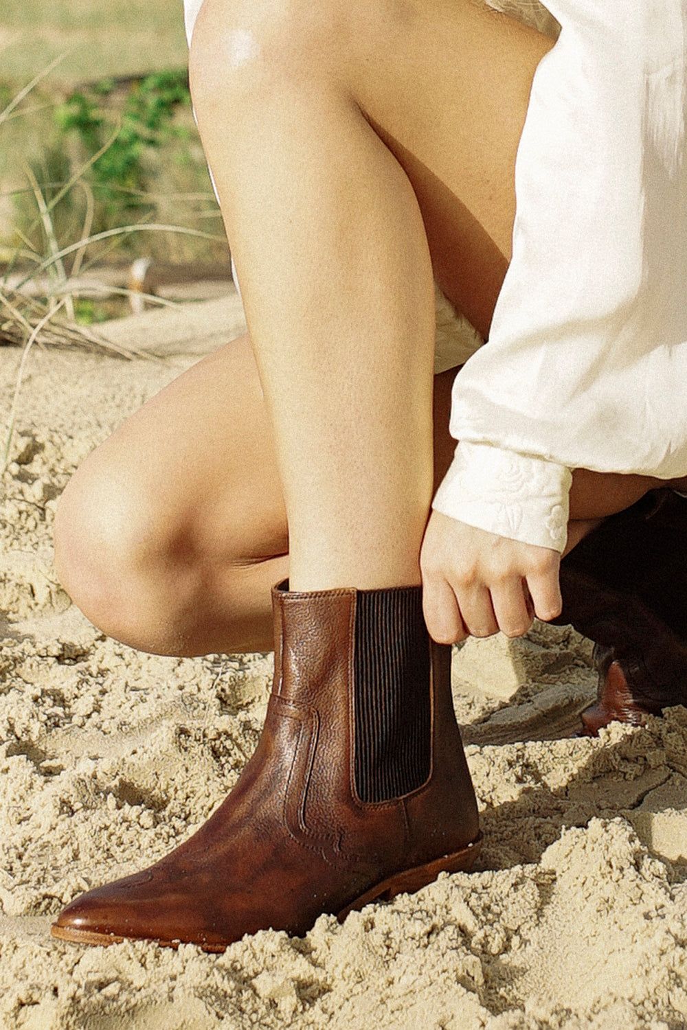 Cubana Heeled Boot - Tan Leather sold by Tigerlily product image thumbnail 2