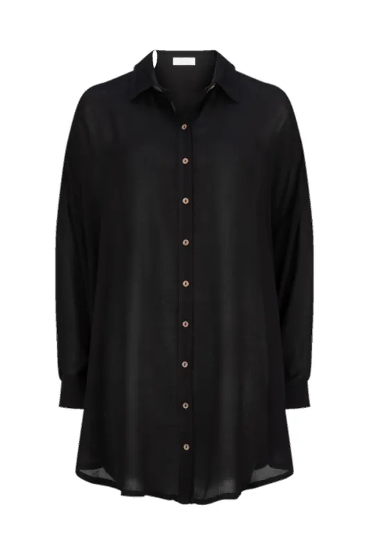 Swim Classics Amal Shirt Dress - Licorice sold by Tigerlily