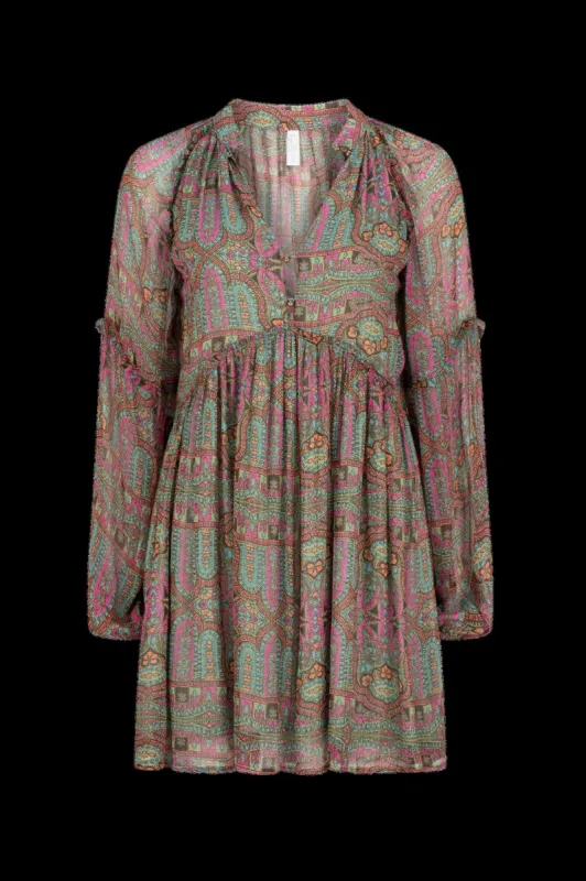 Marjorie Isla Mini Dress - Taragon sold by Tigerlily