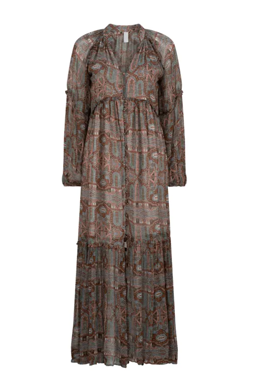 Marjorie Isla Maxi Dress - Sandshell sold by Tigerlily