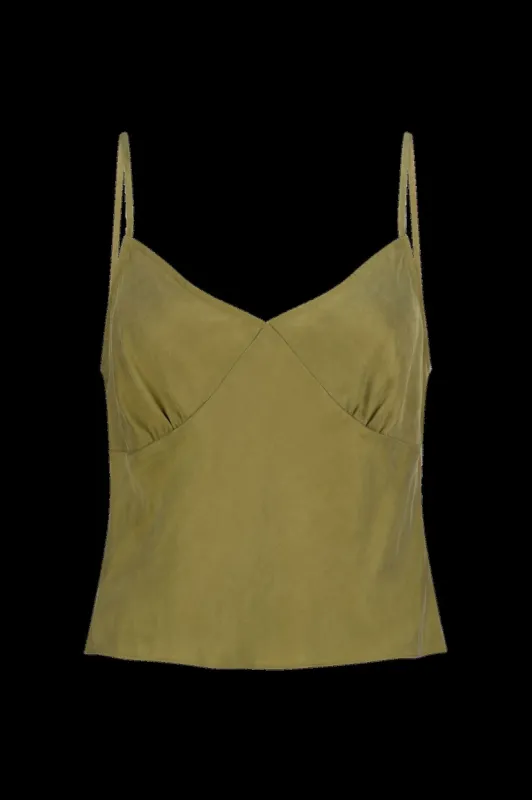 Cinzia Viola Cami - Olive sold by Tigerlily