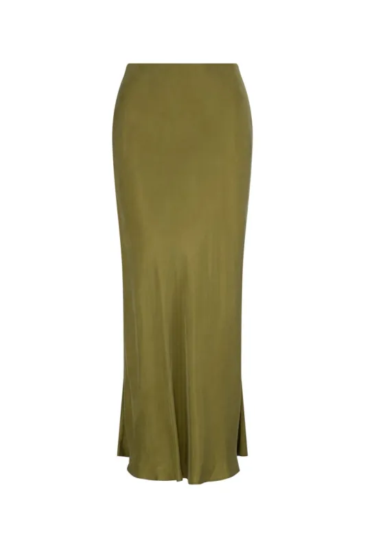 Cinzia Blake Maxi Skirt - Olive sold by Tigerlily