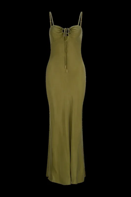 Cinzia Arielle Maxi Dress - Olive made by Tigerlily