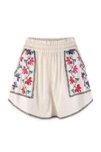Frida Sarabi Shorts - Vanilla sold by Tigerlily