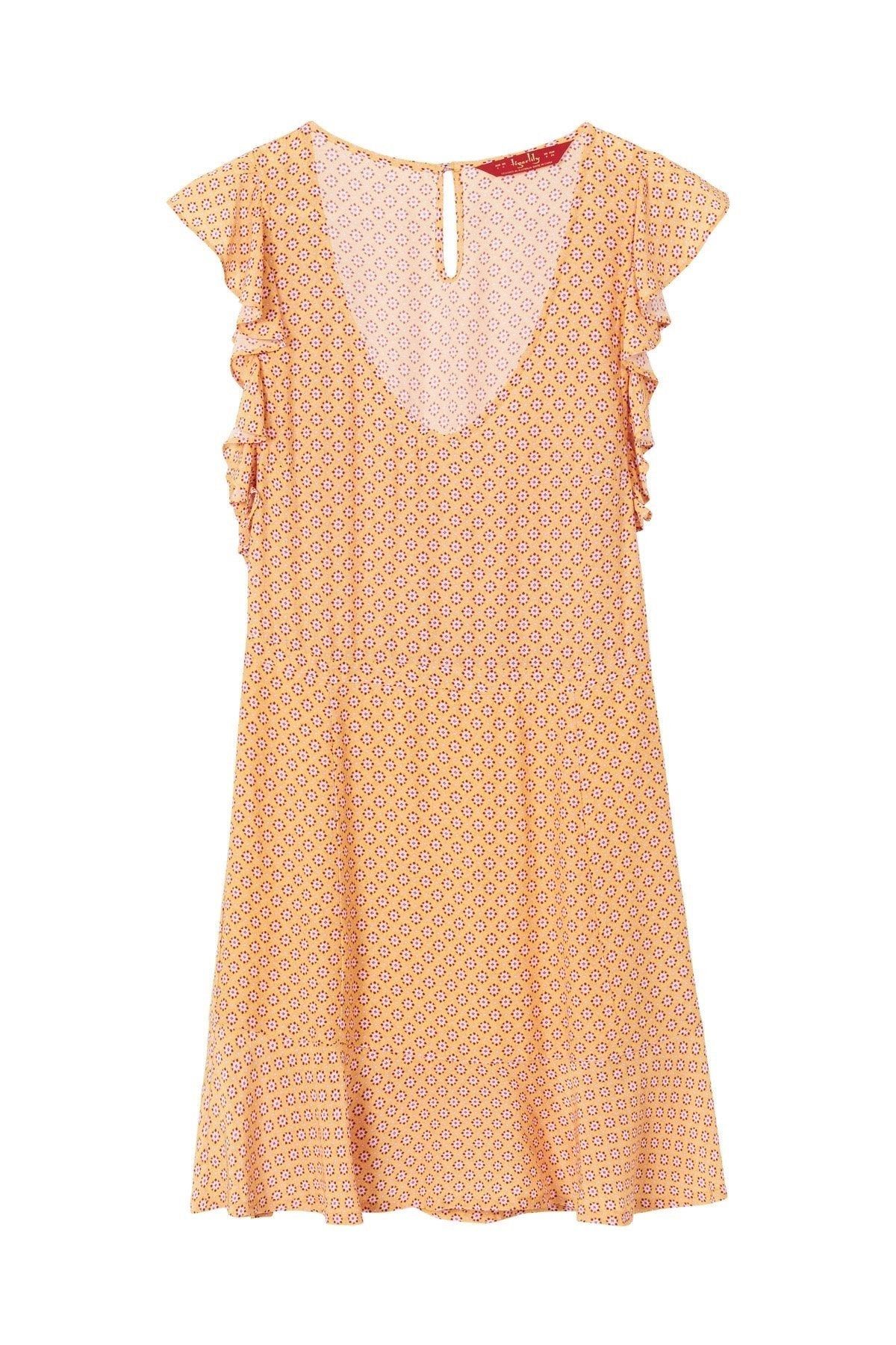 Anna Ditsy Mini Dress - Yellow sold by Tigerlily product image thumbnail 2