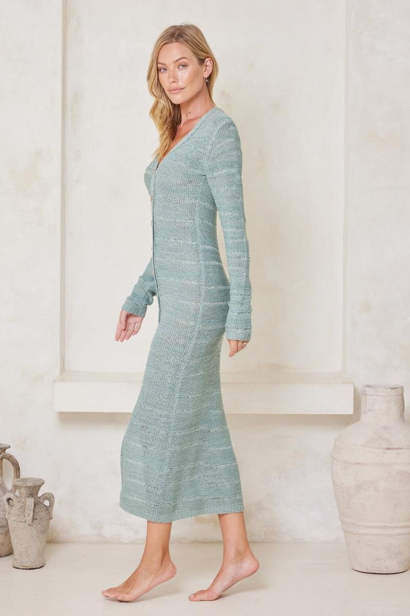 Farah Lorna Knit Midi Dress - Pistachio sold by Tigerlily product image thumbnail 6