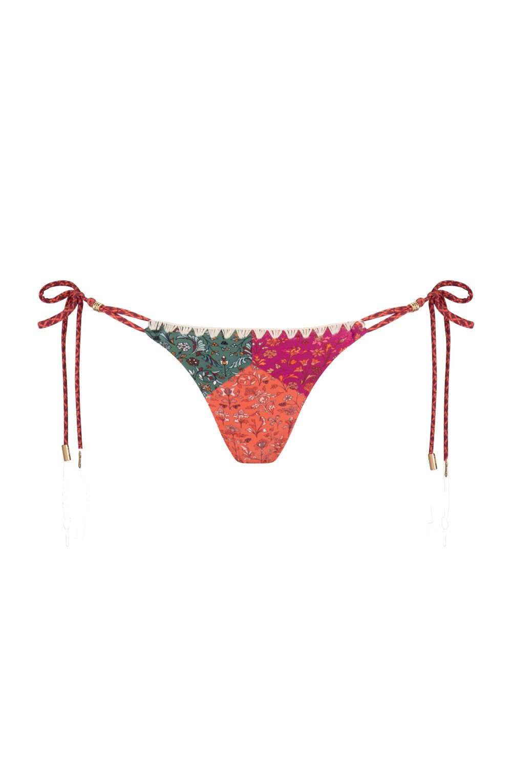 Alexandria Mel Bikini Bottom - Floral Patchwork sold by Tigerlily