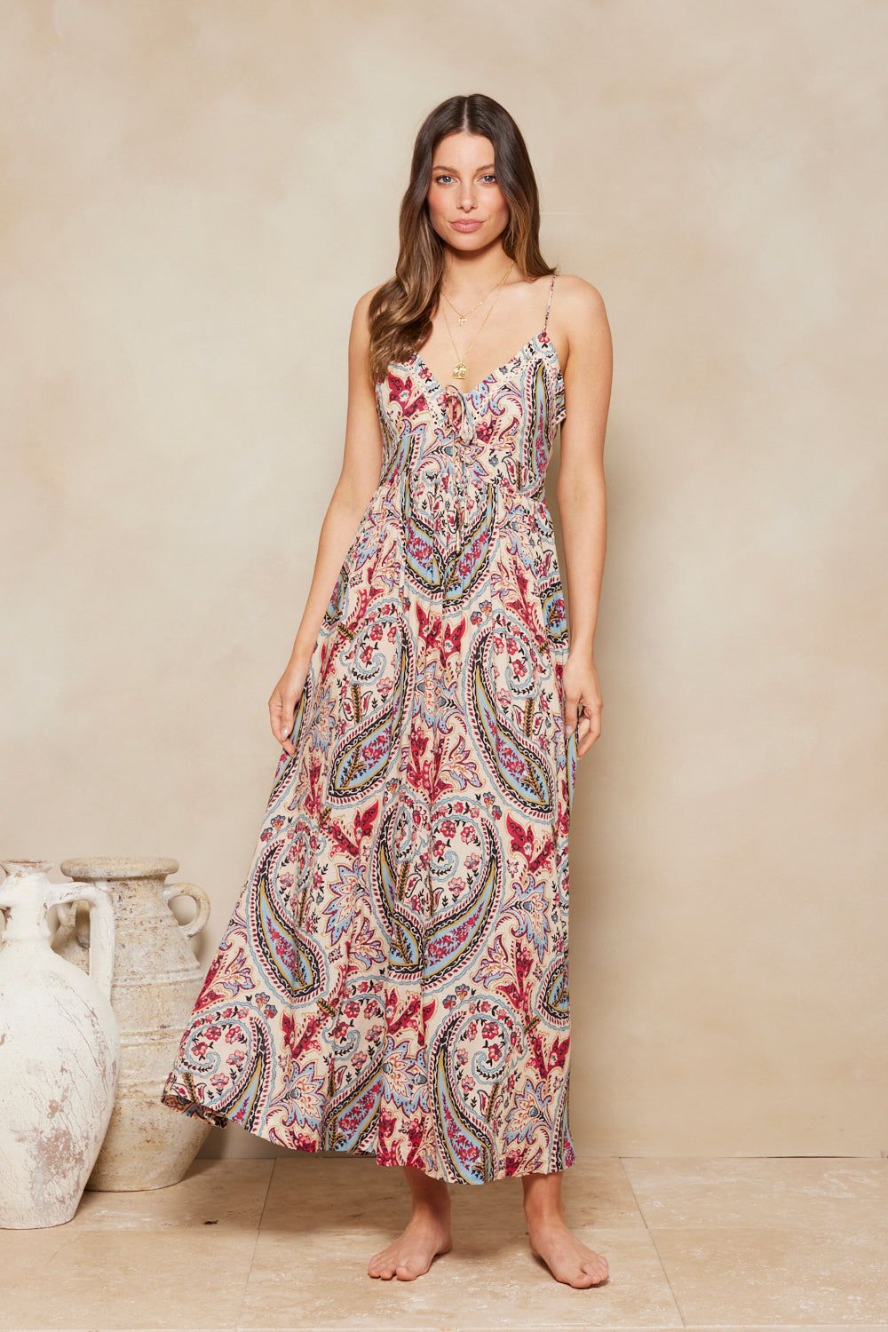 Isadora Teja Maxi Dress - Ocean Sunset Paisley sold by Tigerlily product image thumbnail 3