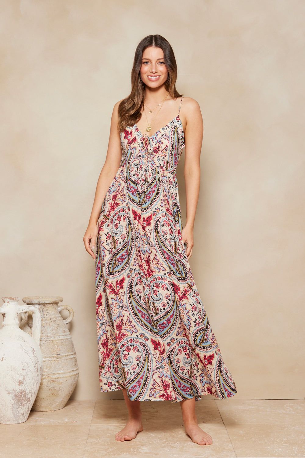 Isadora Teja Maxi Dress - Ocean Sunset Paisley sold by Tigerlily product image thumbnail 2