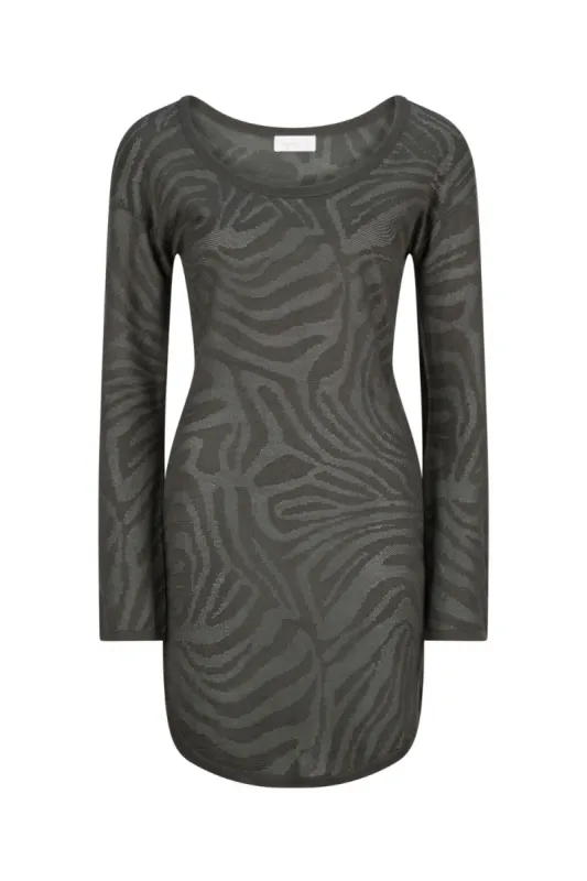 Phoenix Teia Mini Dress - Hunter sold by Tigerlily