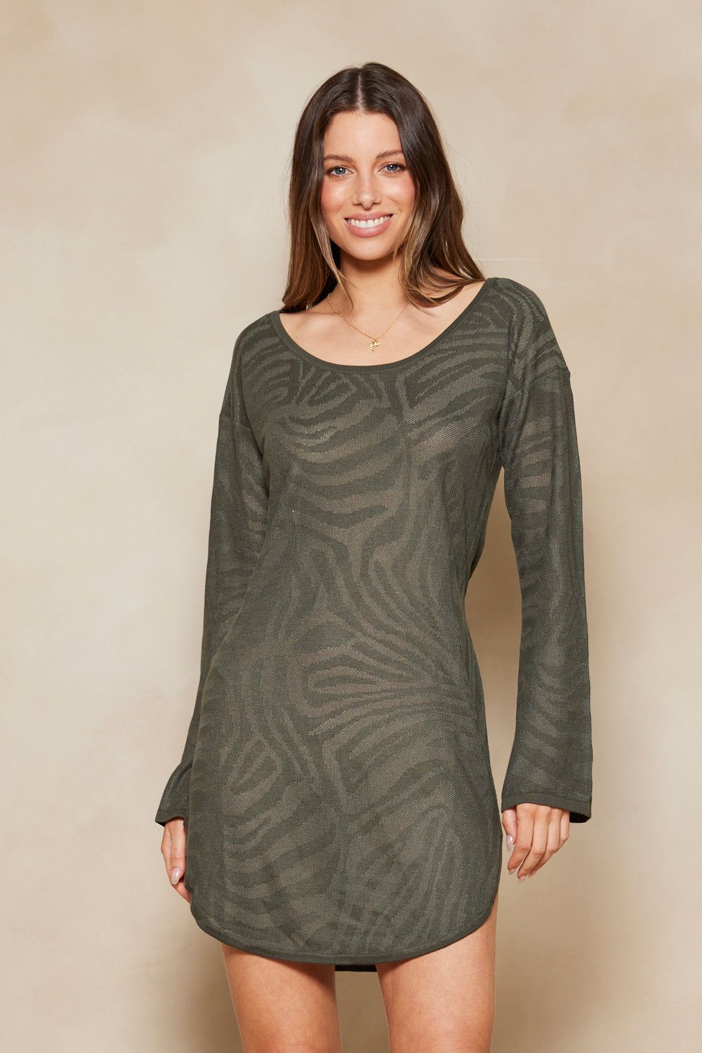 Phoenix Teia Mini Dress - Hunter sold by Tigerlily product image thumbnail 5