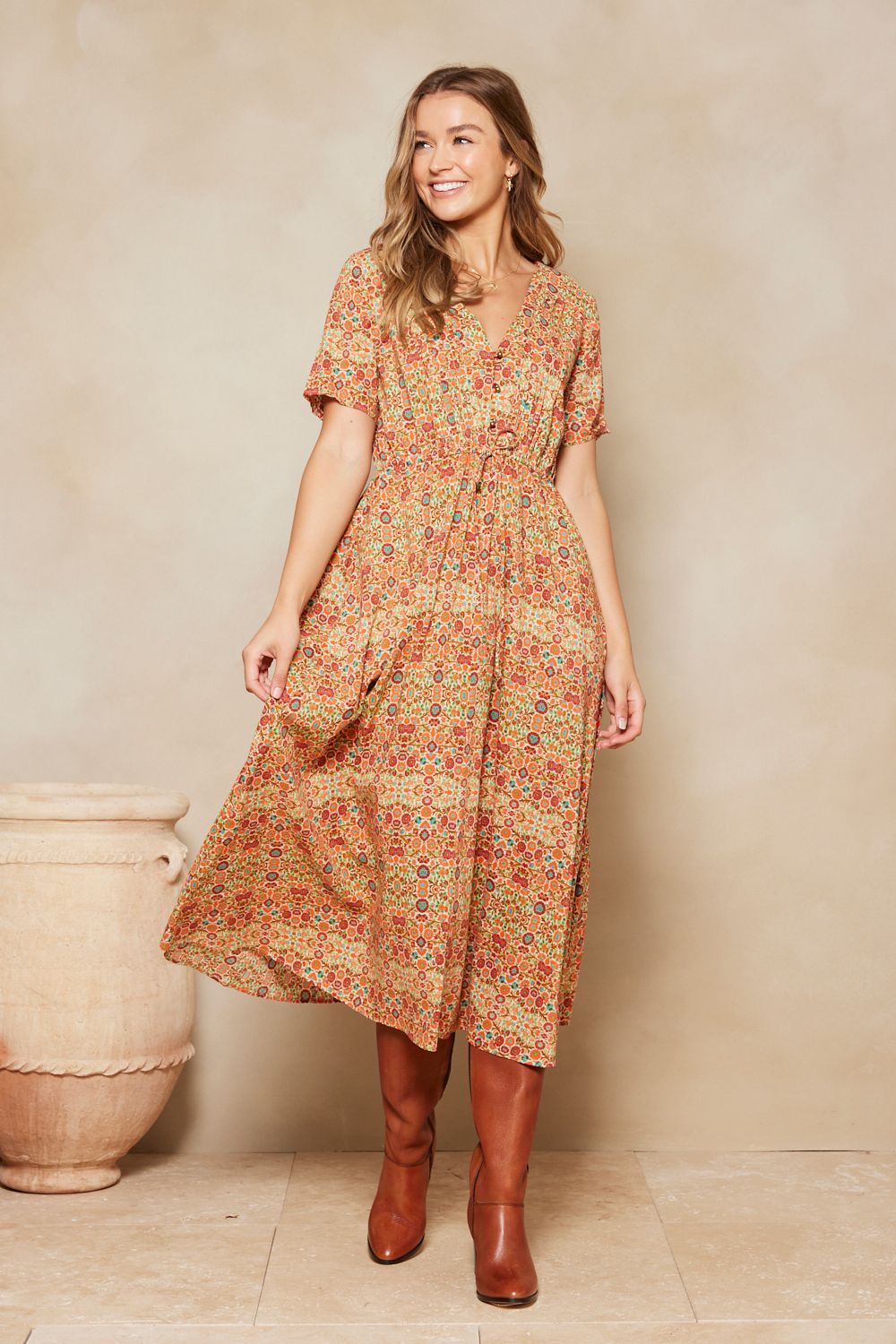 Catania Eden Midi Dress - Lantana sold by Tigerlily product image thumbnail 2