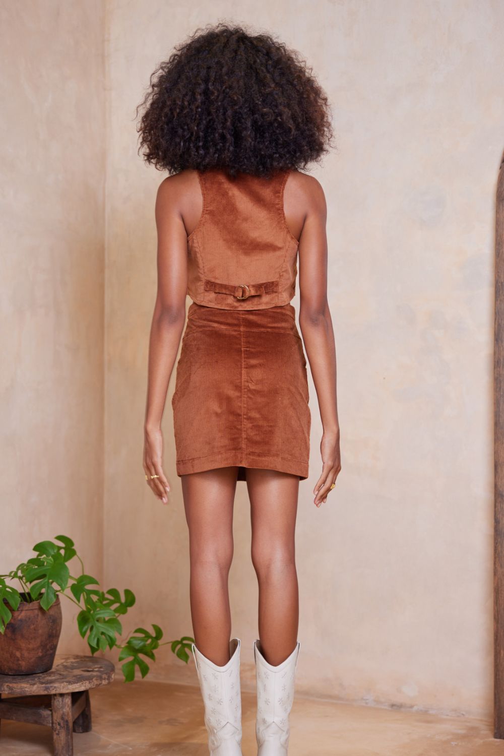 Beatrix Blaize Mini Skirt - Ochre sold by Tigerlily product image thumbnail 5