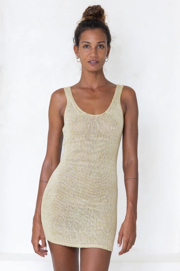 Adriana Julia Knit Mini Dress - Golden sold by Tigerlily product image thumbnail 4