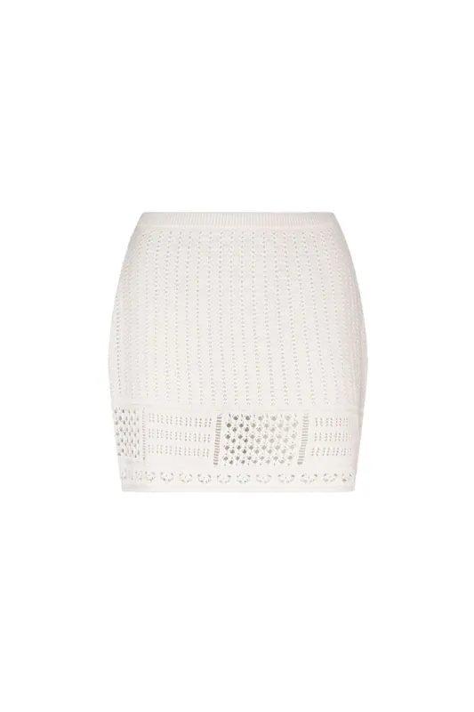 Serena Elva Mini Skirt - Ivory sold by Tigerlily