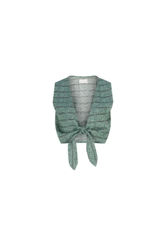 Kefalonia Calypso Top - Jade made by Tigerlily