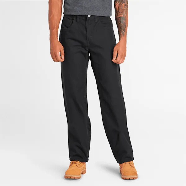 Men's Timberland PRO® Ironhide Flex Canvas Work Pant in Jet Black sold by Timberland
