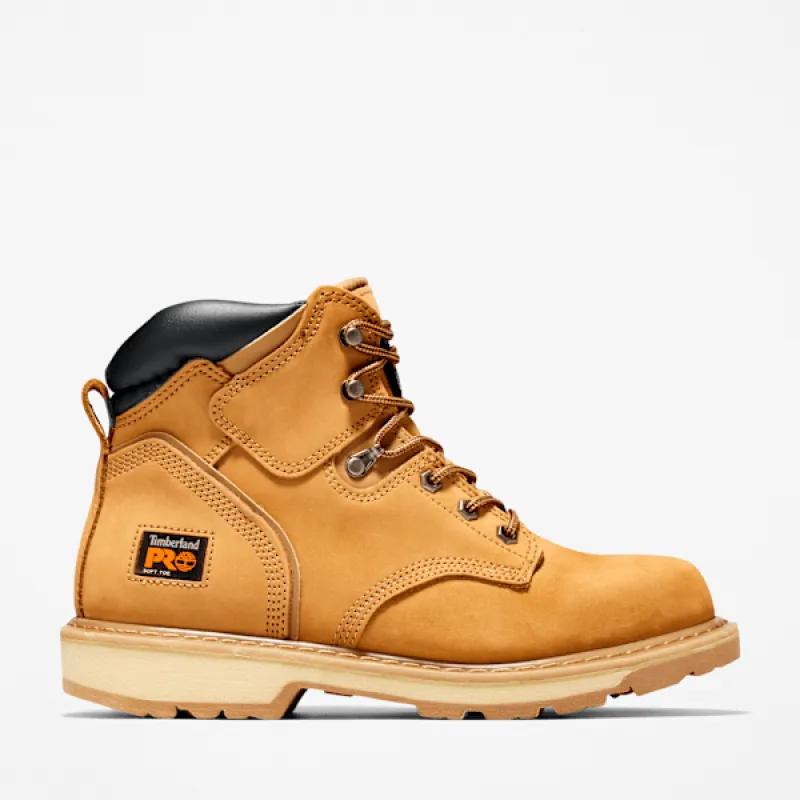 Timberland Men's Pit Boss 6" Work Boot in Wheat sold by Timberland