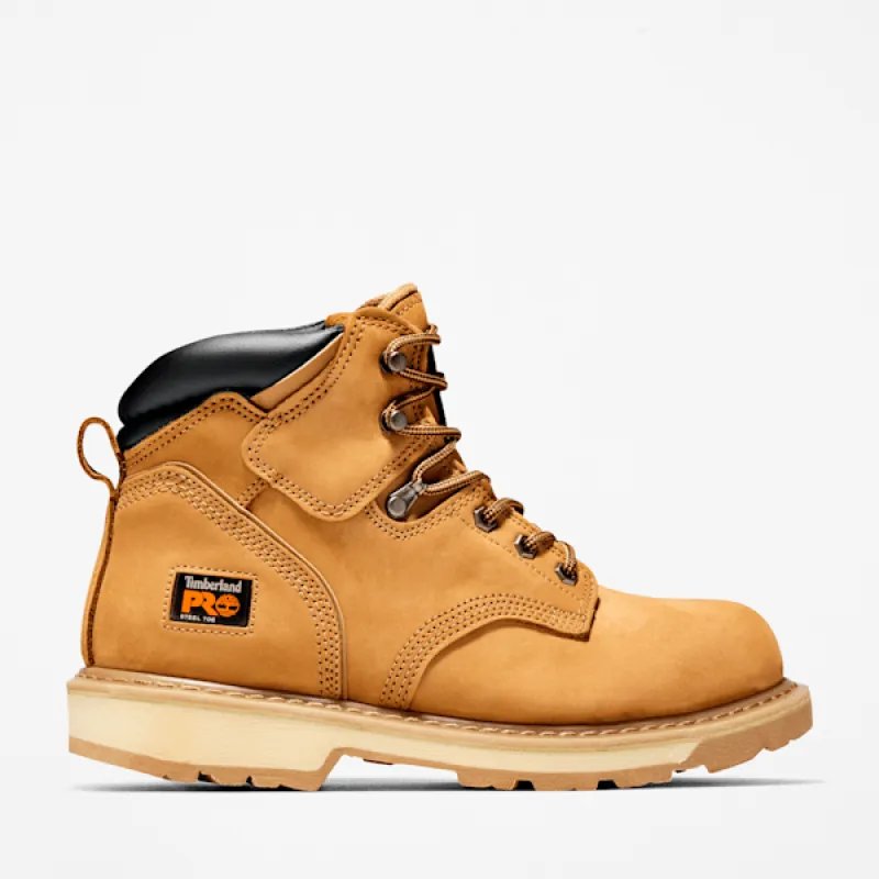 Timberland Men's Pit Boss 6" Steel Toe Work Boot in Wheat sold by Timberland