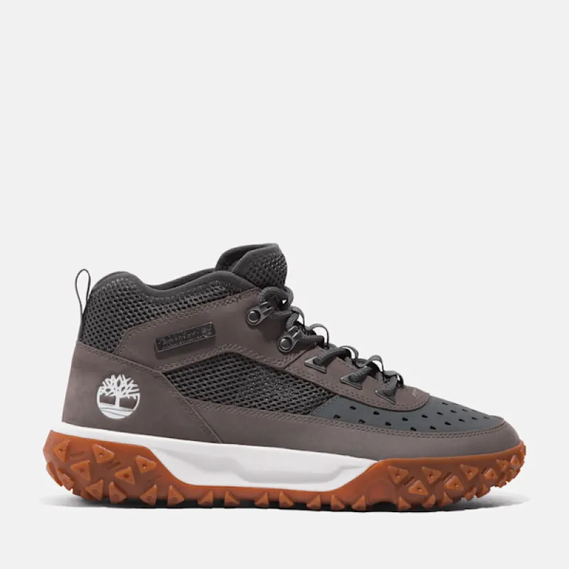 Timberland Men's GreenStride™ Motion 6 Mid Lace-Up Sneaker in Medium Grey sold by Timberland