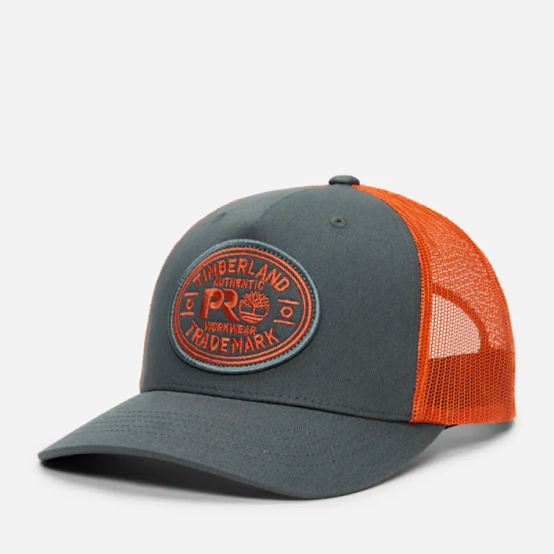 Men’s Timberland PRO® Trademark Trucker Hat in Asphalt sold by Timberland