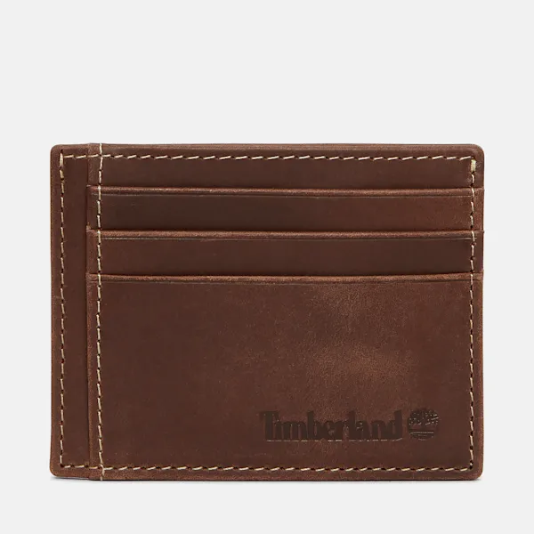 Timberland Oiled Leather Card Case in Brown sold by Timberland