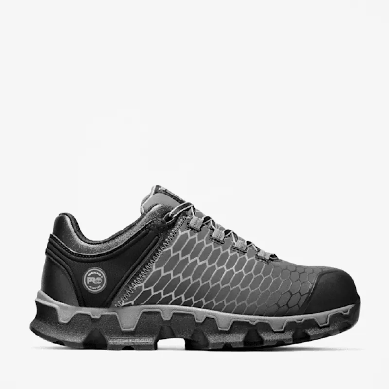 Timberland Men's Powertrain Sport Alloy Toe Work Sneaker in Black sold by Timberland
