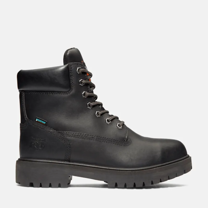 Timberland Men's Direct Attach 6" Steel Toe Waterproof Work Boot in Black sold by Timberland