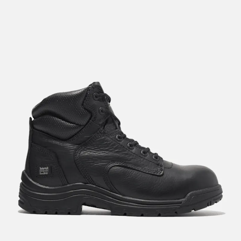 Timberland Men's TiTAN 6" Composite Toe Work Boot in Black sold by Timberland